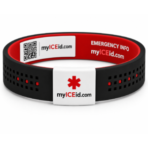 Black and Red Emergency Information Race Band