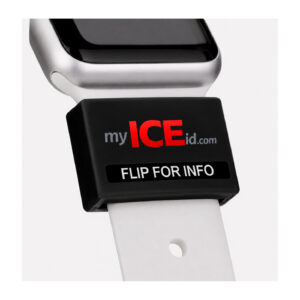 Medical Alert Bracelet Strap Fitting Black