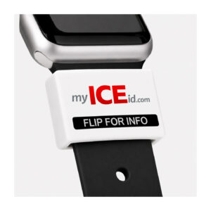 Medical Alert Bracelet Strap Fitting White