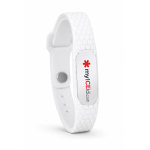 Medical Alert Bracelet UK White
