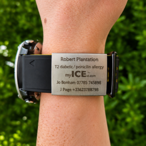 Garmin / Apple smart watch ID plates - 20mm strap width